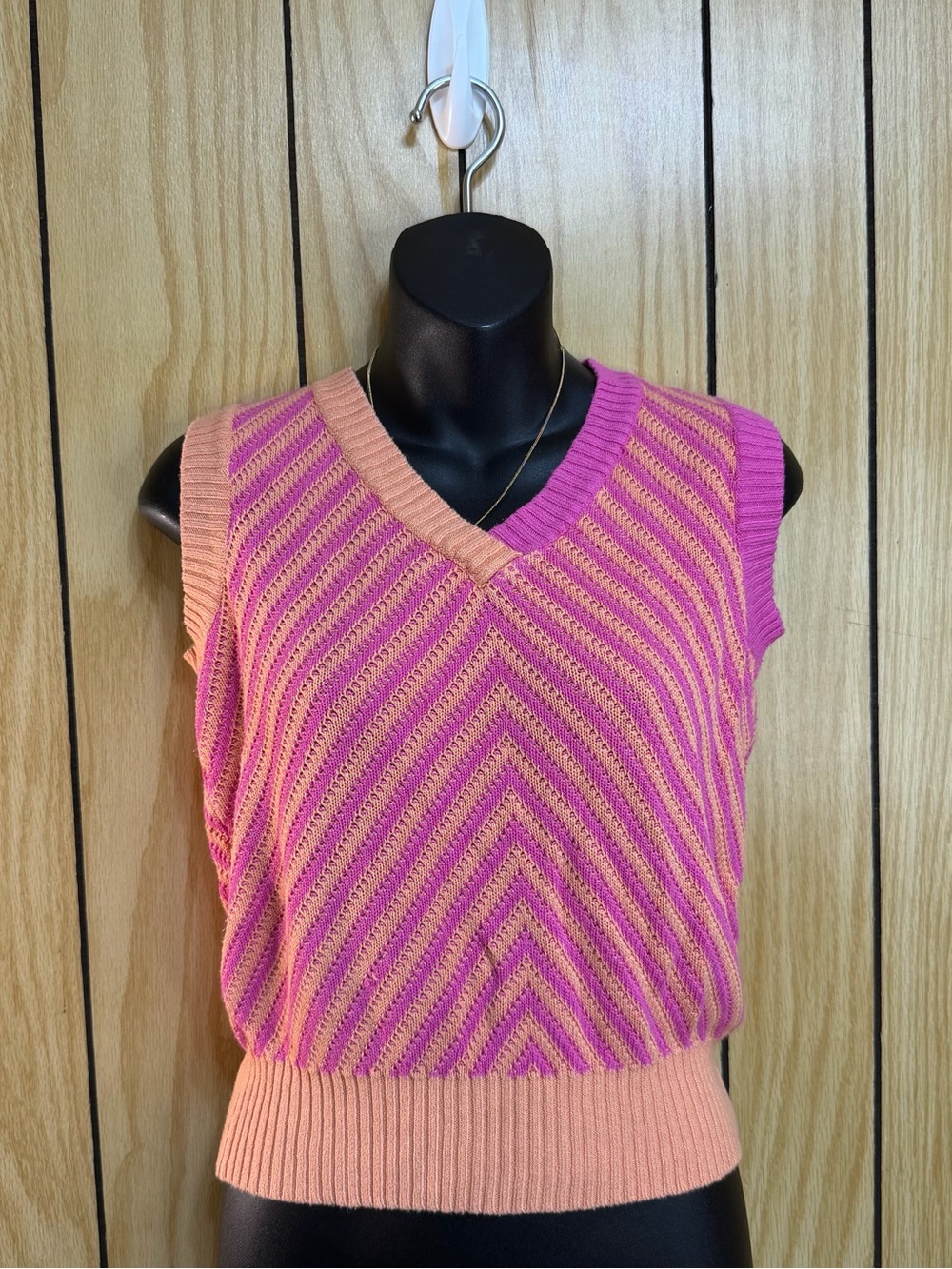 💗 Y2K Pink & Purple Knit Vest
